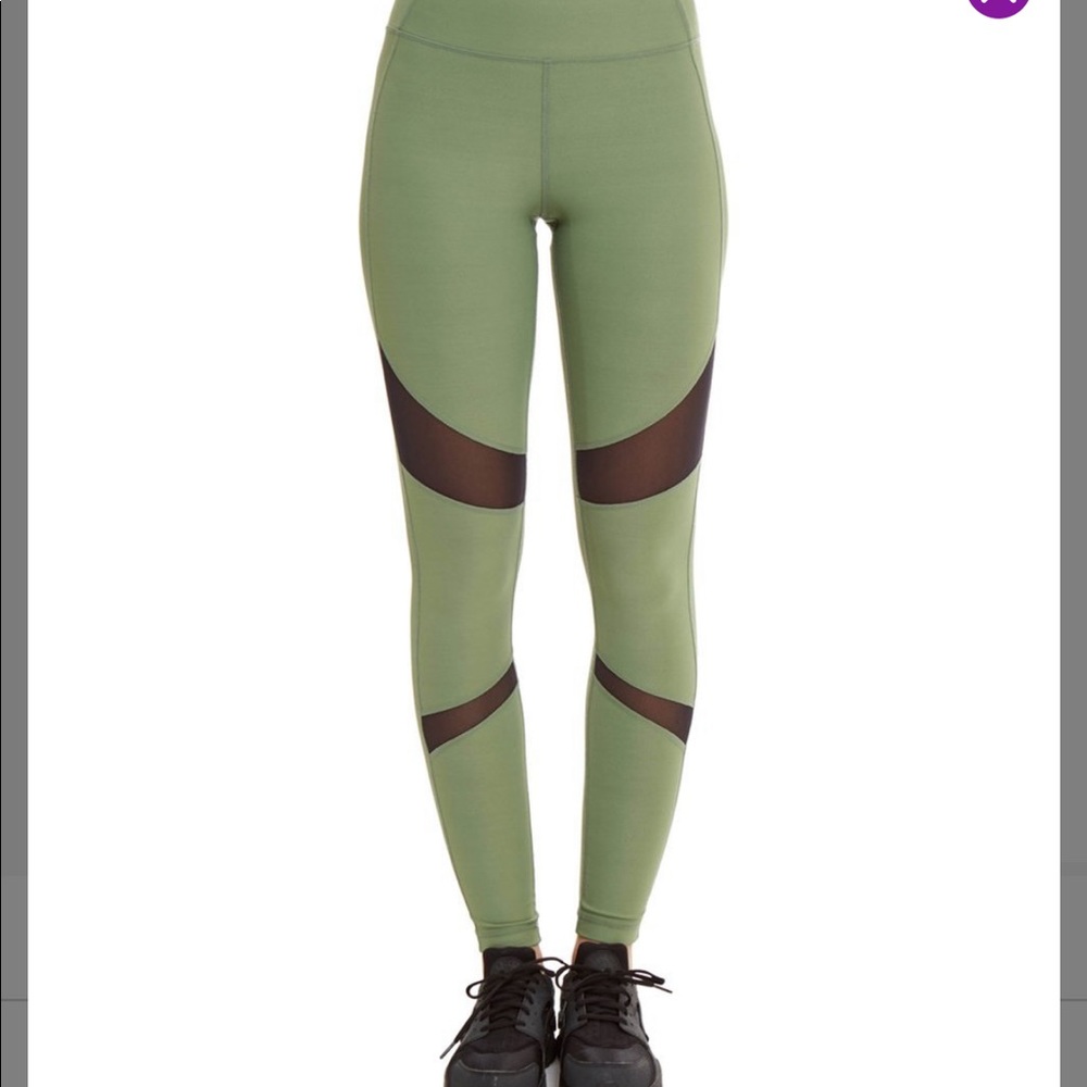 Ki Pro NYC Dry Wick Sage Leggings Activewear